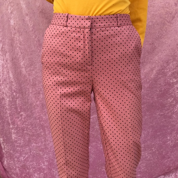 Pants & Jumpsuits Pink Polka Dot Trousers Poshmark